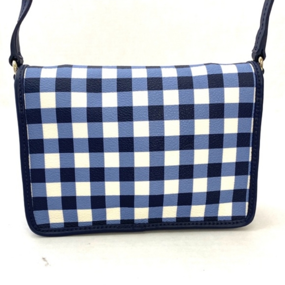 Kate Spade-2pc Hyde Lane Gingham Renee Crossbody Bag & Stacy Snap Wallet 💙 - Picture 10 of 16